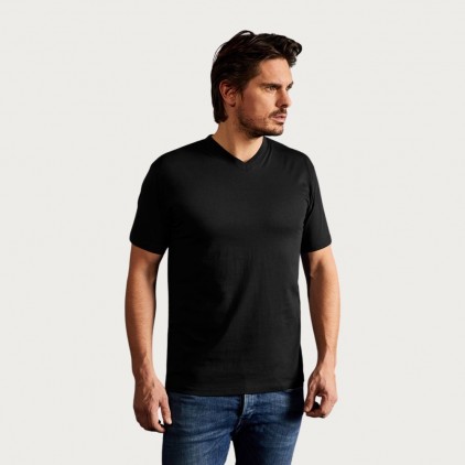 Basic V-Ausschnitt T-Shirt Männer Sale