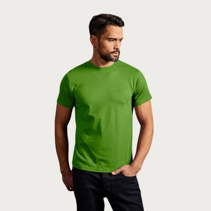 Basic T-Shirt Herren - LG/lime green (1090_E1_C___.jpg)