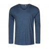 T-shirt manches longues col V Hommes - HN/Heather navy (1460_G1_G_1_.jpg)