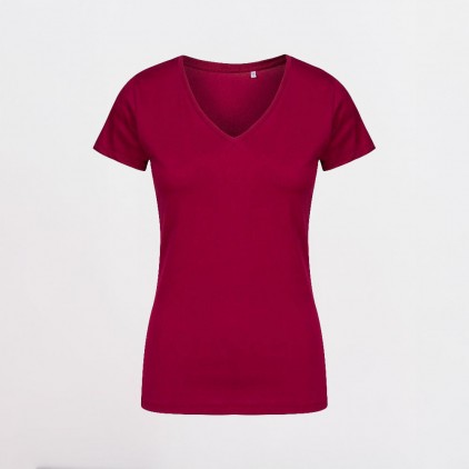 V-Neck T-shirt Women - A5/Berry (1525_E1_A_5_.jpg)