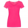 V-Neck T-shirt Women - BE/bright rose (1525_G1_F_P_.jpg)