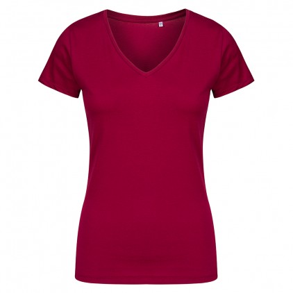 X.O V-Ausschnitt T-Shirt Plus Size Damen - A5/Berry (1525_G1_A_5_.jpg)