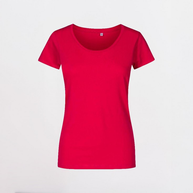 Depp Scoop T-shirt Women - BE/bright rose (1545_E1_F_P_.jpg)