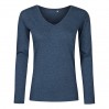 T-shirt manches longues col V Femmes - HN/Heather navy (1560_G1_G_1_.jpg)