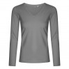 X.O  V-Ausschnitt Langarmshirt Frauen - SG/steel gray (1560_G1_X_L_.jpg)