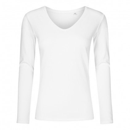 T-shirt manches longues col V grandes tailles Femmes - 00/white (1560_G1_A_A_.jpg)