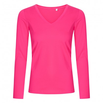 V-Neck Longsleeve Plus Size Women - BE/bright rose (1560_G1_F_P_.jpg)