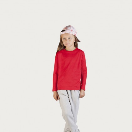 T-shirt Manches Longue Enfants - 36/fire red (195_E1_F_D_.jpg)