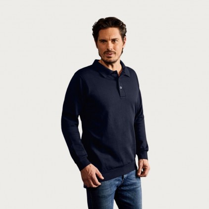 Polo sweat manches longues Hommes - 54/navy (2049_E1_D_F_.jpg)