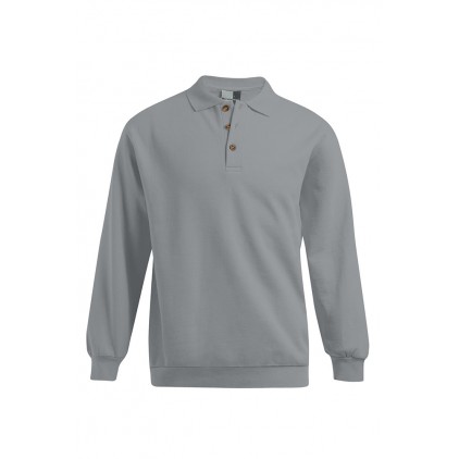 Polo sweat manches longues grande taille Hommes promotion - 03/sports grey (2049_G1_G_E_.jpg)
