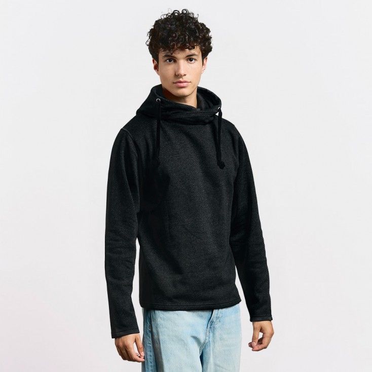 Sweat capuche chiné 60-40 Hommes - H9/heather black (2111_E1_G_OE.jpg)