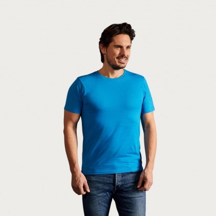 Bio T-Shirt Herren - 46/turquoise (3011_E1_D_B_.jpg)