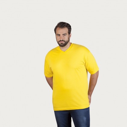 Premium V-Ausschnitt T-Shirt Plus Size Herren - GQ/gold (3025_L1_B_D_.jpg)