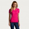 Rib V-Neck T-shirt Women Sale - BE/bright rose (3051_E1_F_P_.jpg)