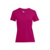 Rib V-Neck T-shirt Women Sale - BE/bright rose (3051_G1_F_P_.jpg)