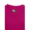 T-shirt maille côtelé col V Femmes promotion - BE/bright rose (3051_G4_F_P_.jpg)
