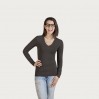 Wellness V-Ausschnitt Langarmshirt Frauen Sale - CS/khaki (3360_E1_C_H_.jpg)