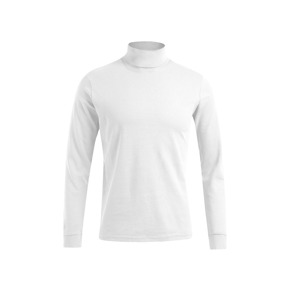 White long sleeve turtleneck mens clearance