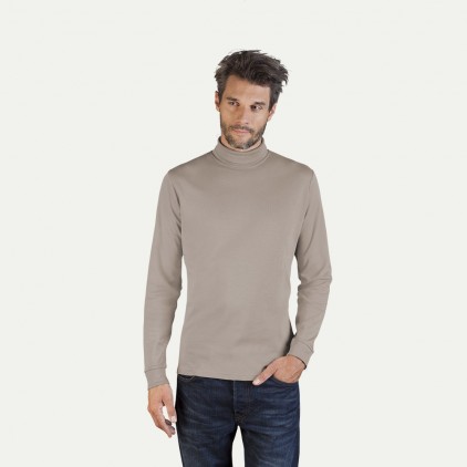 Rollkragen Langarmshirt Männer Sale