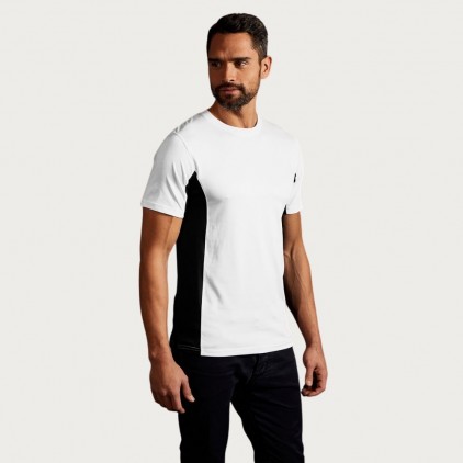 Unisex Funktions Kontrast T-Shirt Damen und Herren - WB/white-black (3580_E1_Y_B_.jpg)
