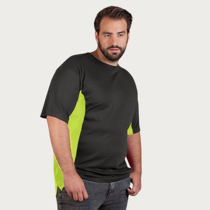 Unisex Funktions Kontrast T-Shirt Plus Size Damen und Herren - XW/graphite-s.yellow (3580_L1_H_AE.jpg)