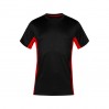 Unisex Funktions Kontrast T-Shirt Frauen und Männer - BR/black-red (3580_G1_Y_S_.jpg)