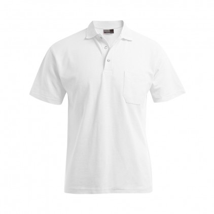 Heavy Polo shirt pocket Plus Size Men  - 00/white (4100_G1_A_A_.jpg)