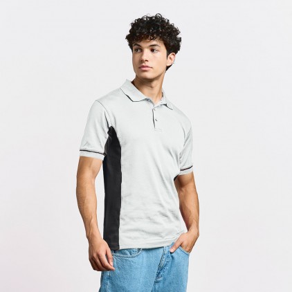 Funktions Kontrast Poloshirt Männer