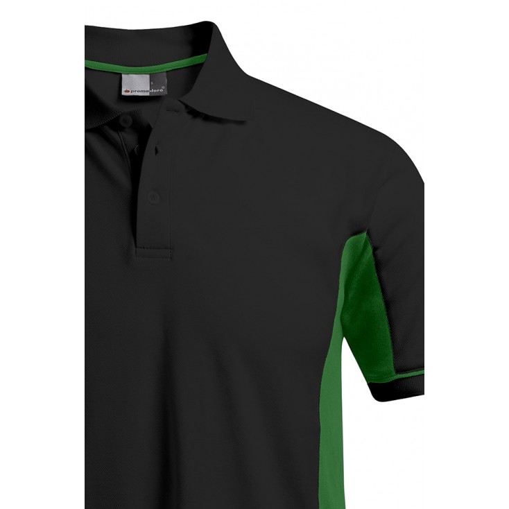 Funktions Kontrast Poloshirt Plus Size Männer - BK/black-kelly green (4520_G4_I_J_.jpg)