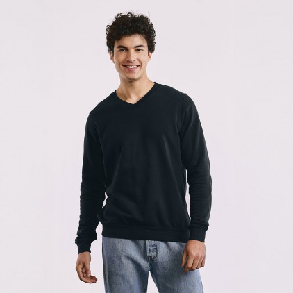 Premium V-Ausschnitt Sweatshirt Männer