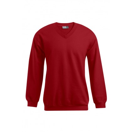 Premium V-Ausschnitt Sweatshirt Plus Size Männer Sale - 36/fire red (5025_G1_F_D_.jpg)