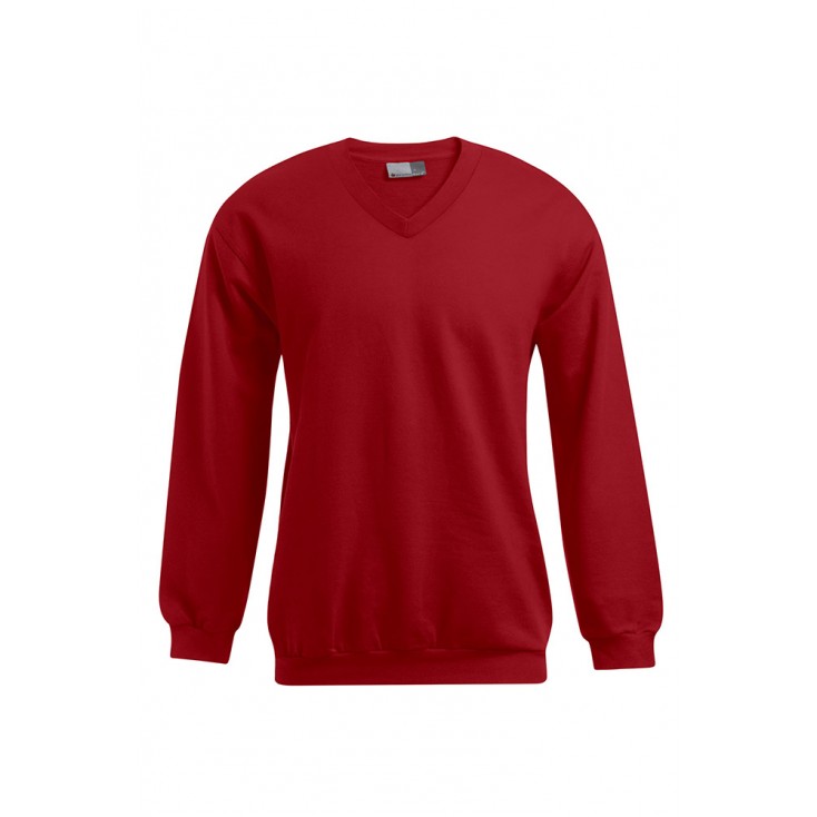 Premium V-Neck Sweatshirt Plus Size Men Sale - 36/fire red (5025_G1_F_D_.jpg)