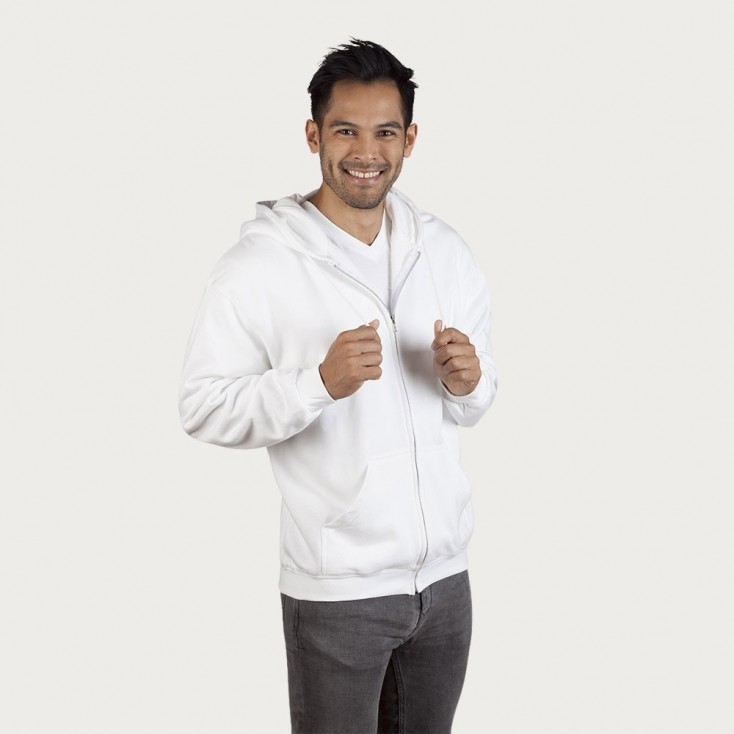 Veste sweat capuche zippée coton Hommes promotion - 00/white (5080_E1_A_A_.jpg)