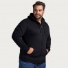 Cotton Zip Hoody Jacket Plus Size Men - 9D/black (5080_L1_G_K_.jpg)