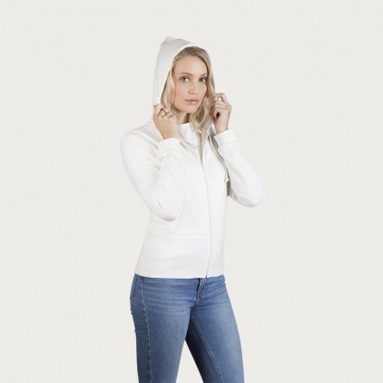 Veste sweat capuche zippée 95-5 Femmes promotion - OF/off white (5390_E1_A_E_.jpg)