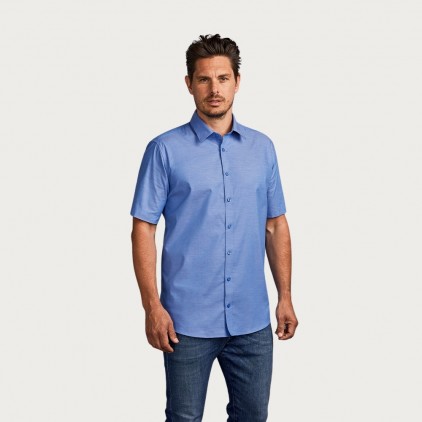 Oxford Shortsleeve Shirt Men - SY/sky (6900_E1_D_H_.jpg)