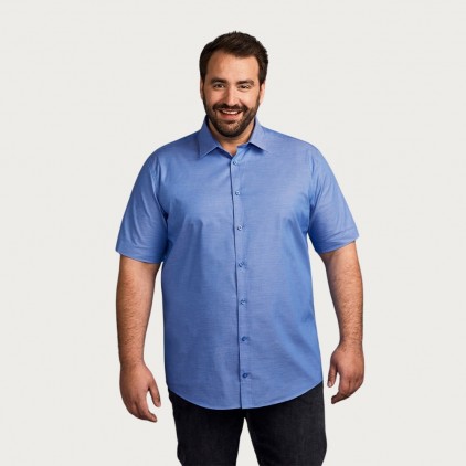 Oxford Shortsleeve Shirt Plus Size Men - SY/sky (6900_L1_D_H_.jpg)