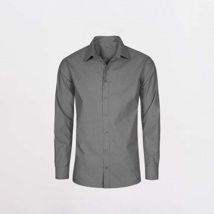 Chemise Oxford Manches Longues grandes tailles Hommes - CA/charcoal (6910_L1_G_L_.jpg)