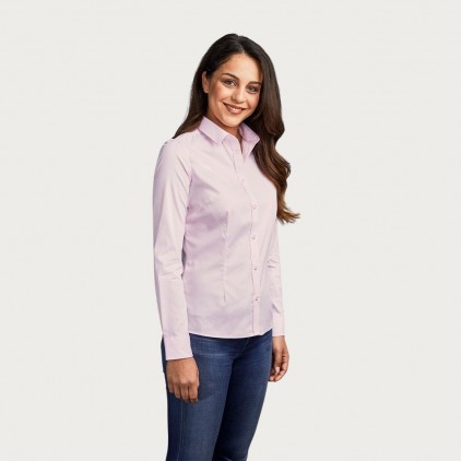 Oxford Langarm-Bluse Frauen