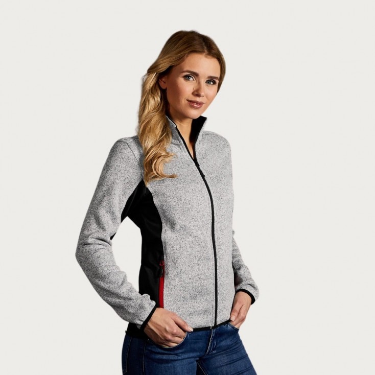 Knit Jacket Workwear Women - HY/heather grey (7705_E1_G_Z_.jpg)