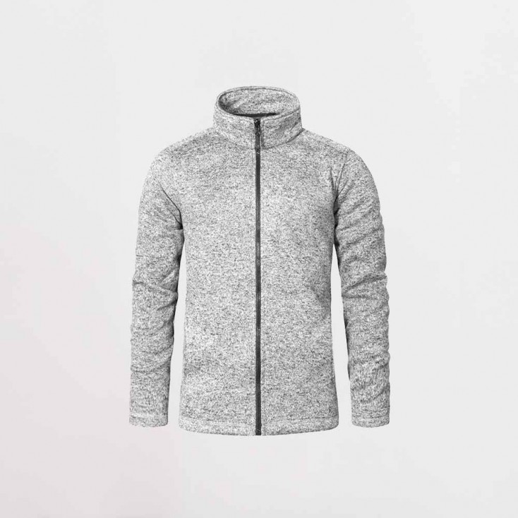 Strick-Fleece Jacke C+ Plus Size Männer - HY/heather grey (7720_L1_G_Z_.jpg)