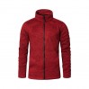 Knit fleece Jacket C+ Plus Size Men - H3/heather red (7720_G1_Q_K_.jpg)