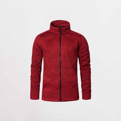 Strick-Fleece Jacke C+ Plus Size Männer - H3/heather red (7720_L1_Q_K_.jpg)