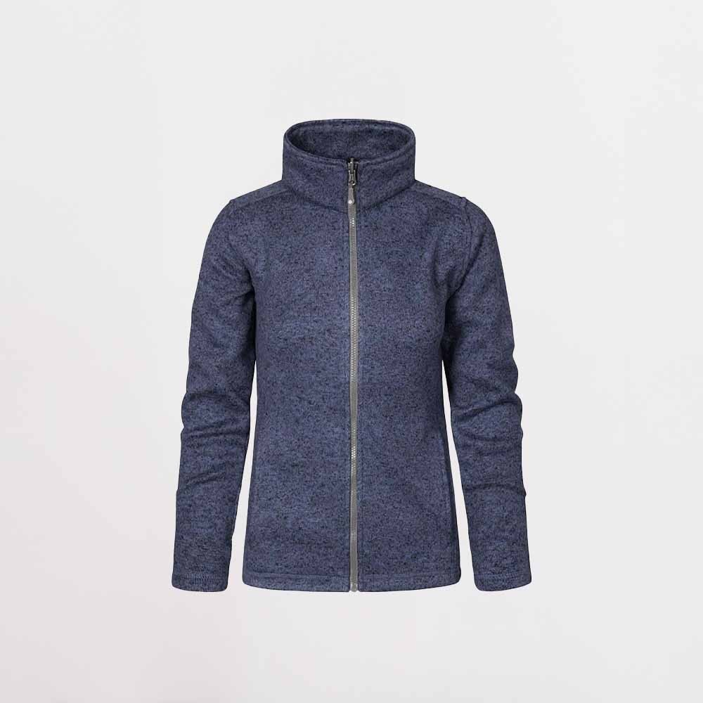 Strick-Fleece Jacke Frauen | große | Are We Größen Casual