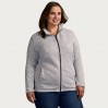 Knit fleece Jacket C+ Plus Size Women - HY/heather grey (7725_L1_G_Z_.jpg)