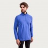 Recycled Fleece Troyer Sweatshirt Männer - AZ/azure blue (7921_E1_A_Z_.jpg)