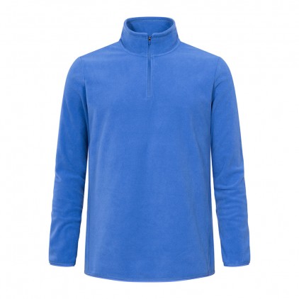 Recycled Fleece Troyer Plus Size Men - AZ/azure blue (7921_G1_A_Z_.jpg)