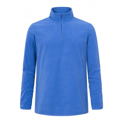 Sweatshirt col camionneur en polaire recyclée grandes tailles Hommes - AZ/azure blue (7921_G1_A_Z_.jpg)