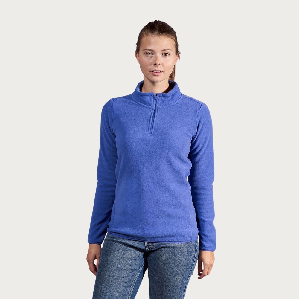 Recycled Fleece Troyer Sweatshirt Frauen