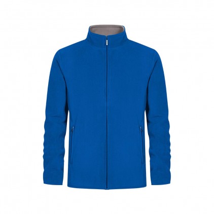 Double Fleece Zip Jacket Plus Size Men - RS/royal-steel gray (7961_G1_N_F_.jpg)